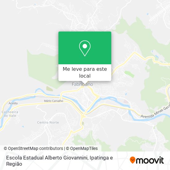 Escola Estadual Alberto Giovannini mapa