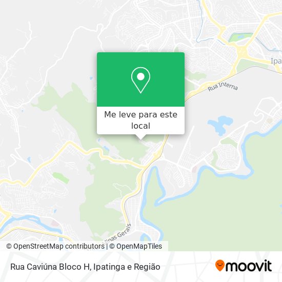 Rua Caviúna  Bloco H mapa