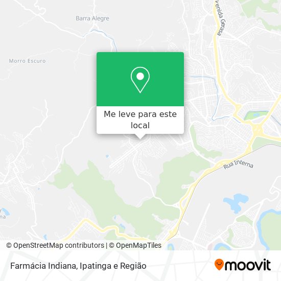 Farmácia Indiana mapa