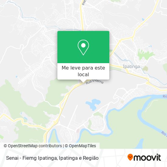 Senai - Fiemg Ipatinga mapa