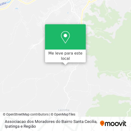 Associacao dos Moradores do Bairro Santa Cecilia mapa