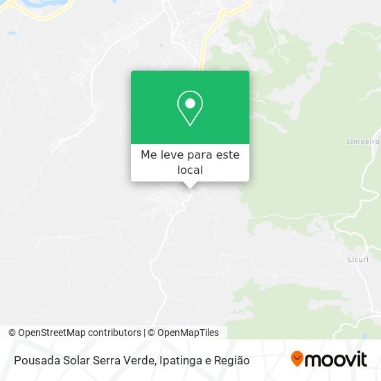 Pousada Solar Serra Verde mapa