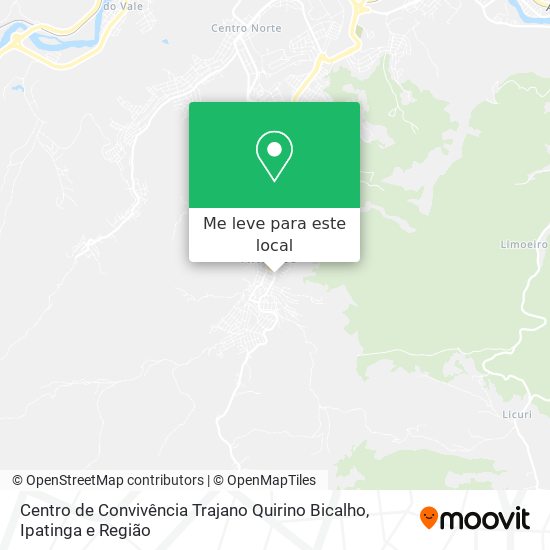 Centro de Convivência Trajano Quirino Bicalho mapa