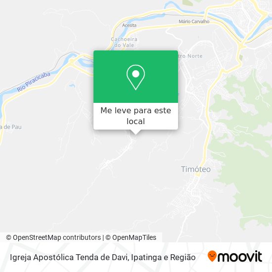 Igreja Apostólica Tenda de Davi mapa
