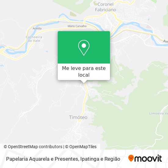 Papelaria Aquarela e Presentes mapa