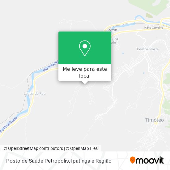 Posto de Saúde Petropolis mapa