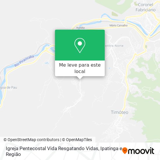 Igreja Pentecostal Vida Resgatando Vidas mapa