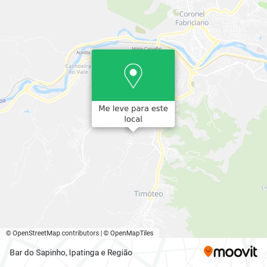 Bar do Sapinho mapa