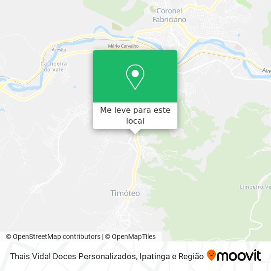 Thais Vidal Doces Personalizados mapa