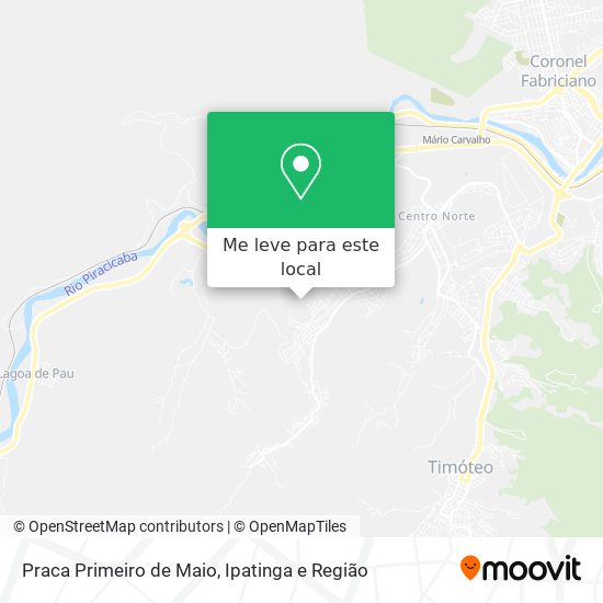 Praca Primeiro de Maio mapa