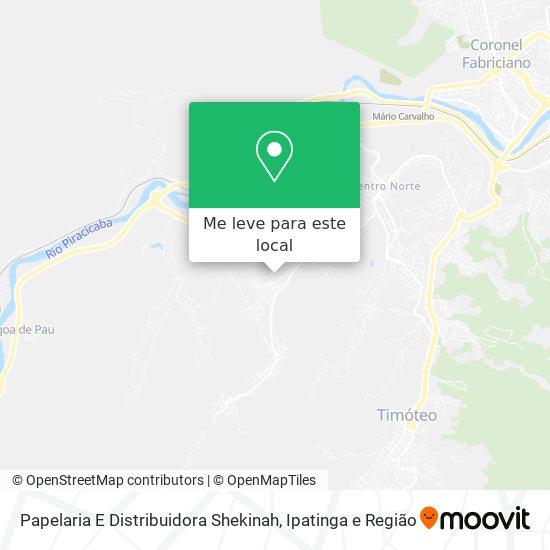 Papelaria E Distribuidora Shekinah mapa