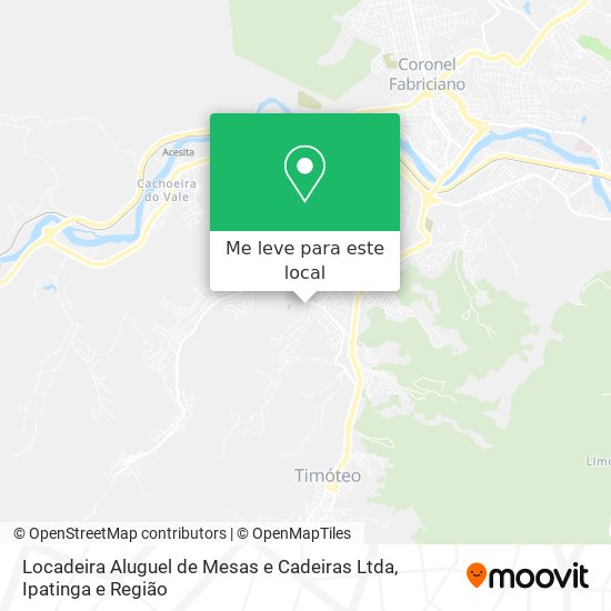 Locadeira Aluguel de Mesas e Cadeiras Ltda mapa