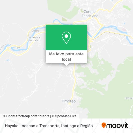 Hayako Locacao e Transporte mapa