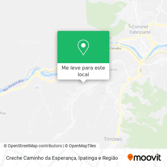 Creche Caminho da Esperança mapa