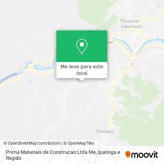 Prima Materiais de Construcao Ltda Me mapa