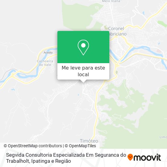 Segvida Consultoria Especializada Em Seguranca do Trabalholt mapa