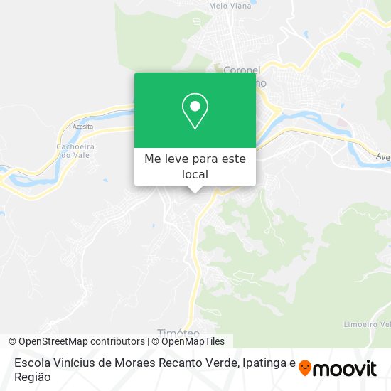 Escola Vinícius de Moraes Recanto Verde mapa