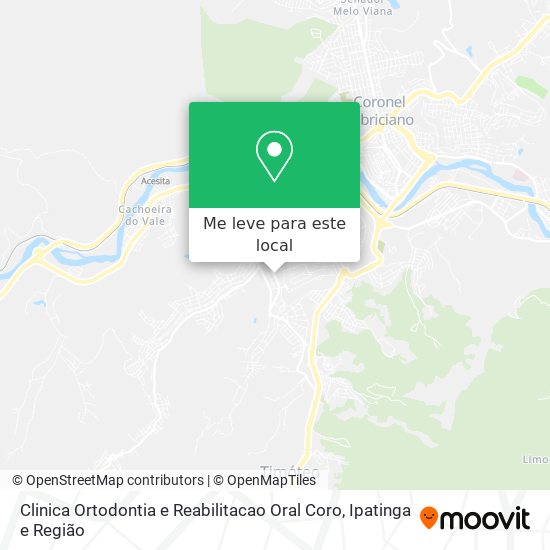 Clinica Ortodontia e Reabilitacao Oral Coro mapa