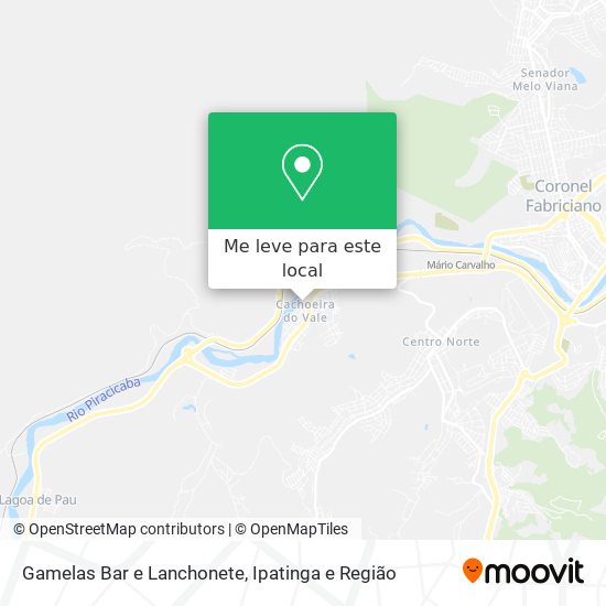 Gamelas Bar e Lanchonete mapa