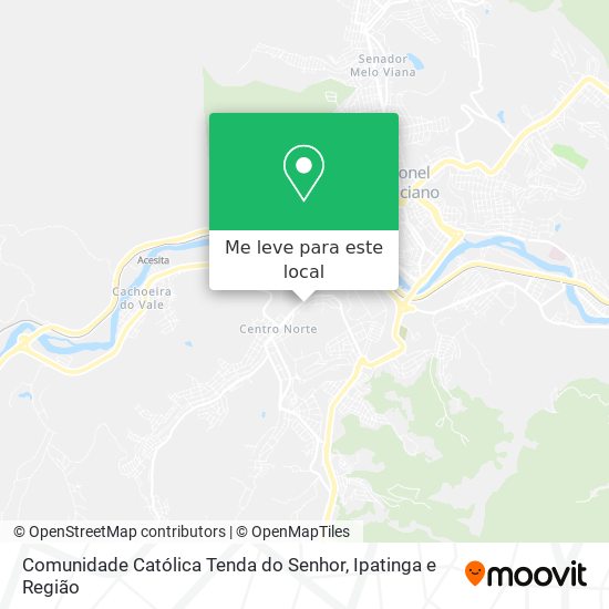 Comunidade Católica Tenda do Senhor mapa