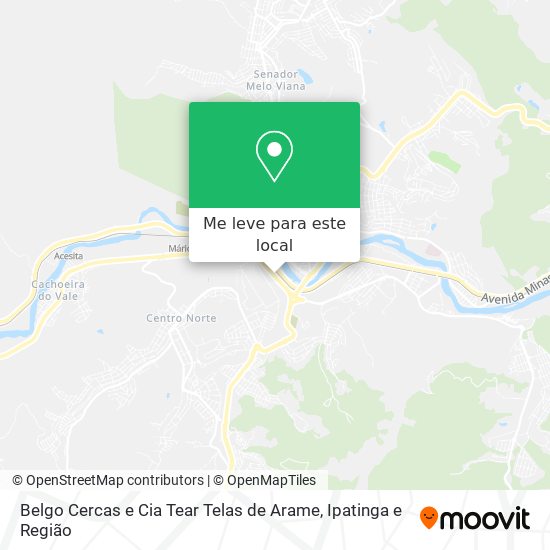 Belgo Cercas e Cia Tear Telas de Arame mapa