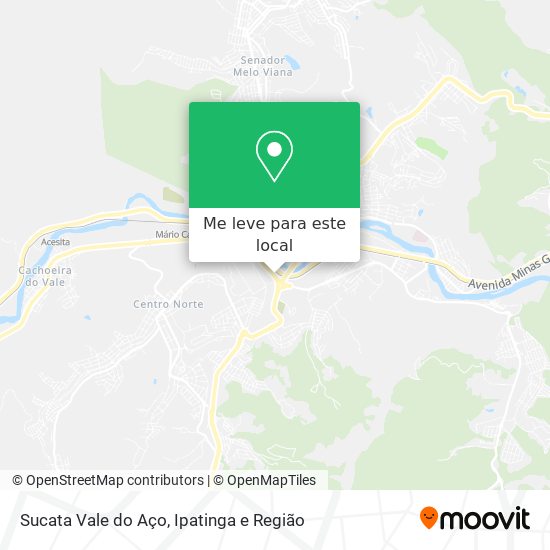 Sucata Vale do Aço mapa