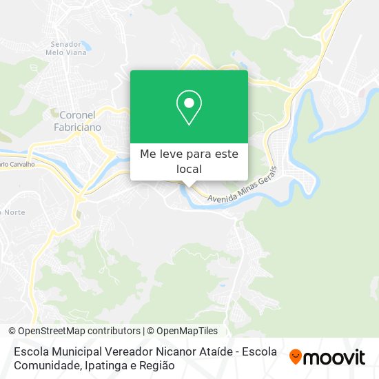 Escola Municipal Vereador Nicanor Ataíde - Escola Comunidade mapa