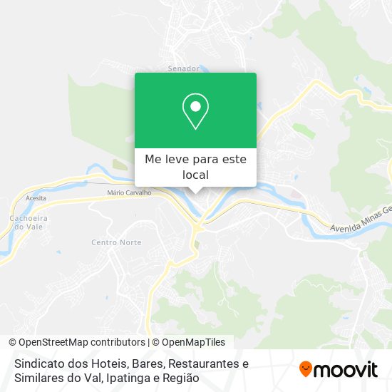 Sindicato dos Hoteis, Bares, Restaurantes e Similares do Val mapa