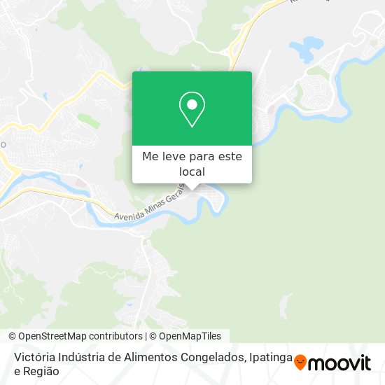 Victória Indústria de Alimentos Congelados mapa