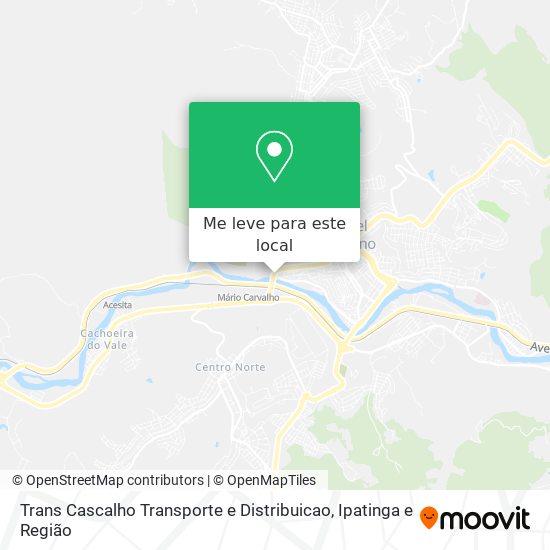 Trans Cascalho Transporte e Distribuicao mapa