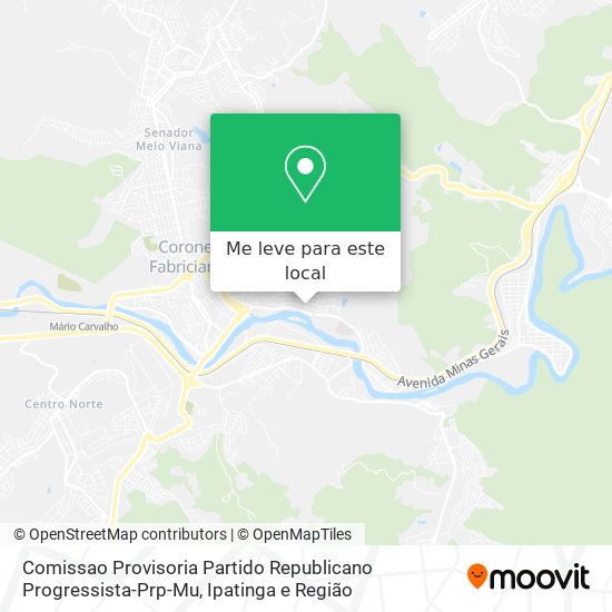 Comissao Provisoria Partido Republicano Progressista-Prp-Mu mapa