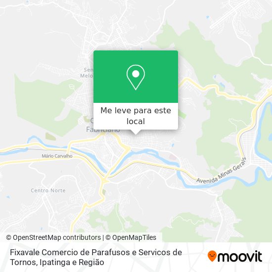 Fixavale Comercio de Parafusos e Servicos de Tornos mapa