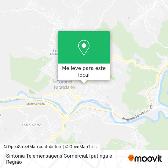 Sintonia Telemensagens Comercial mapa