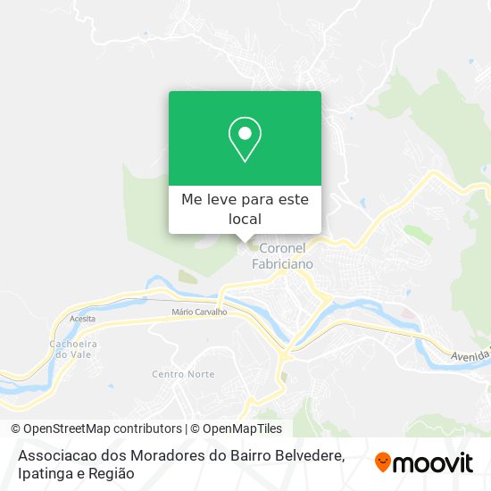 Associacao dos Moradores do Bairro Belvedere mapa