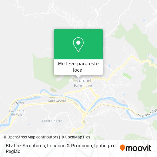 Btz Luz Structures, Locacao & Producao mapa