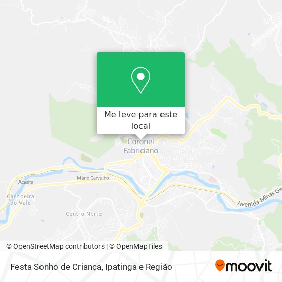Festa Sonho de Criança mapa