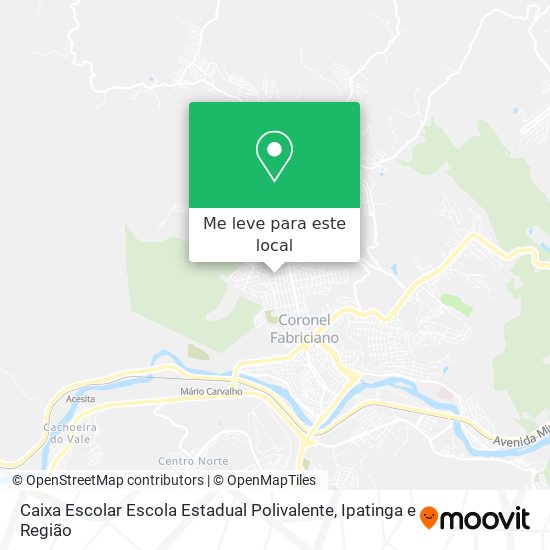 Caixa Escolar Escola Estadual Polivalente mapa