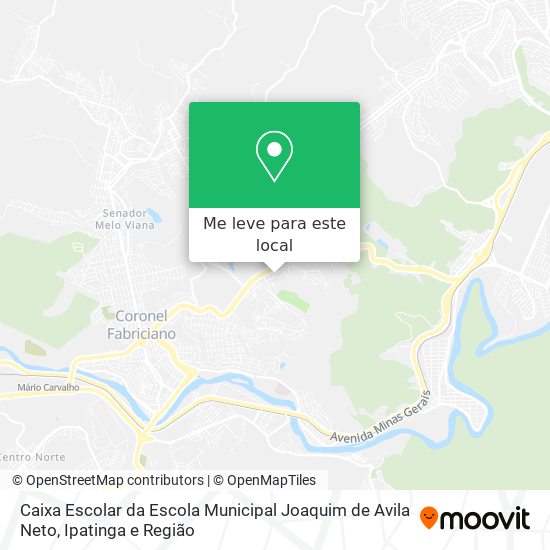 Caixa Escolar da Escola Municipal Joaquim de Avila Neto mapa