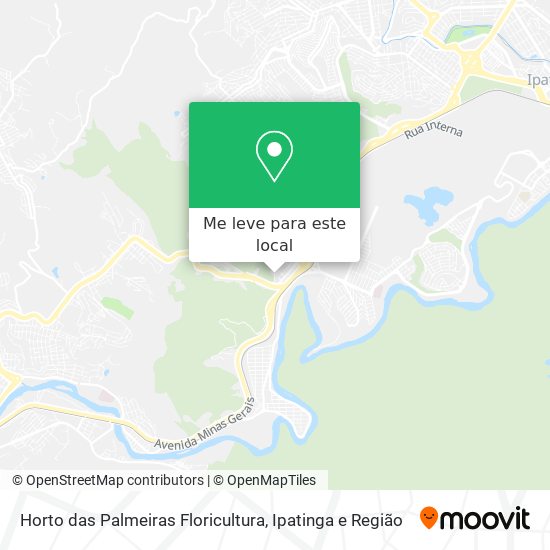 Horto das Palmeiras Floricultura mapa