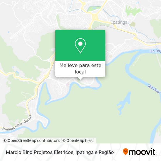 Marcio Bino Projetos Eletricos mapa