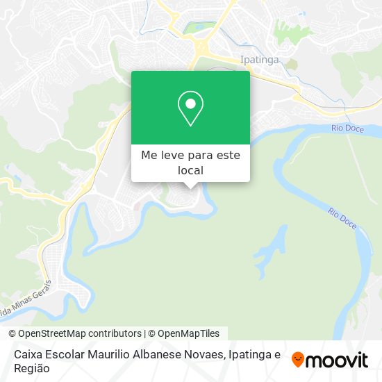 Caixa Escolar Maurilio Albanese Novaes mapa