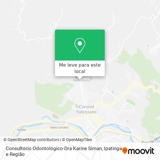Consultório Odontológico-Dra Karine Siman mapa