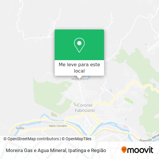 Moreira Gas e Agua Mineral mapa