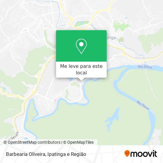 Barbearia Oliveira mapa