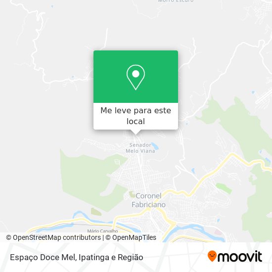 Espaço Doce Mel mapa