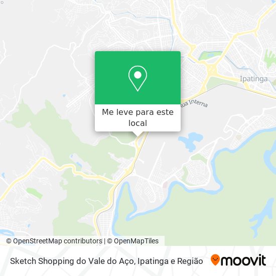 Sketch Shopping do Vale do Aço mapa
