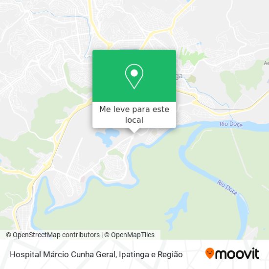 Hospital Márcio Cunha Geral mapa