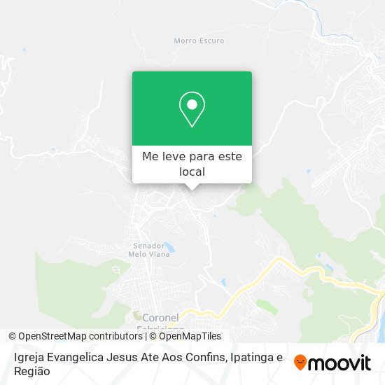 Igreja Evangelica Jesus Ate Aos Confins mapa