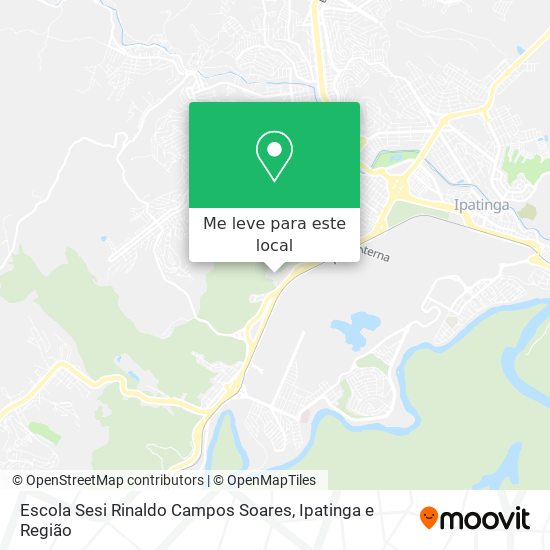 Escola Sesi Rinaldo Campos Soares mapa