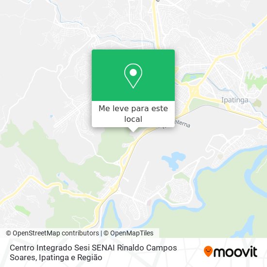 Centro Integrado Sesi SENAI Rinaldo Campos Soares mapa